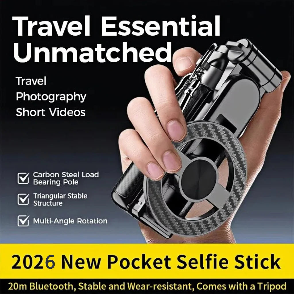 Magnetic Bluetooth Selfie Stick Tripod with Remote