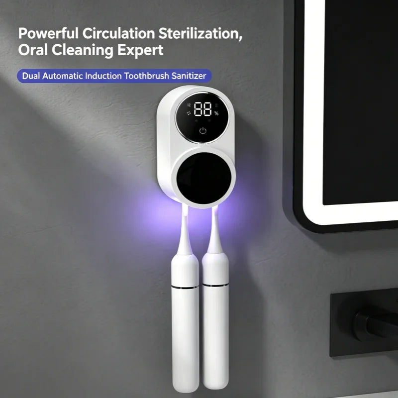 UV Toothbrush Sterilizer Case – Portable Rechargeable Box