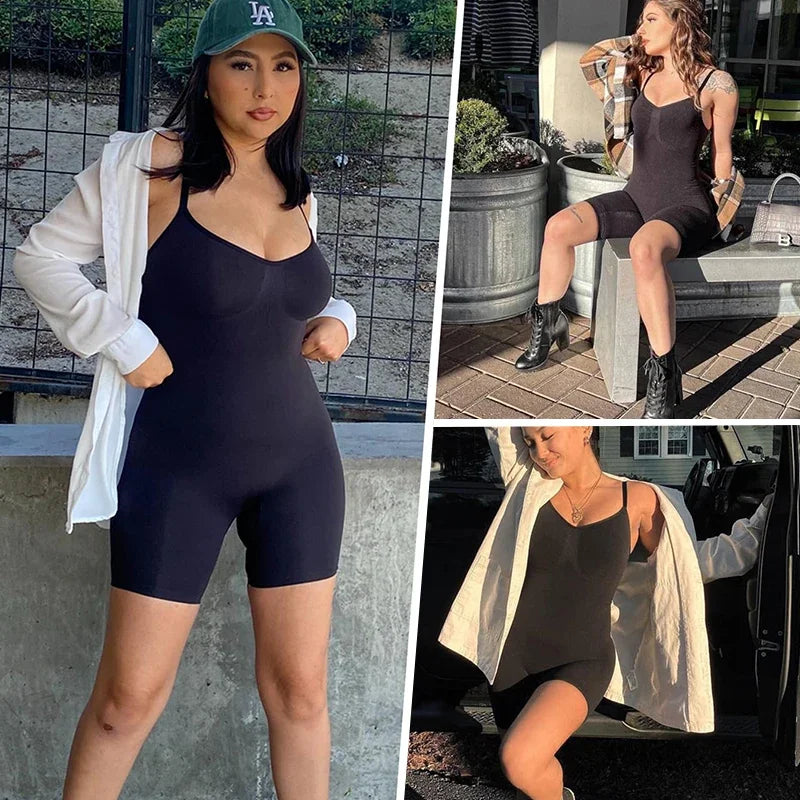 Women’s Full Body Shaper Bodysuit Tummy And Thigh Control