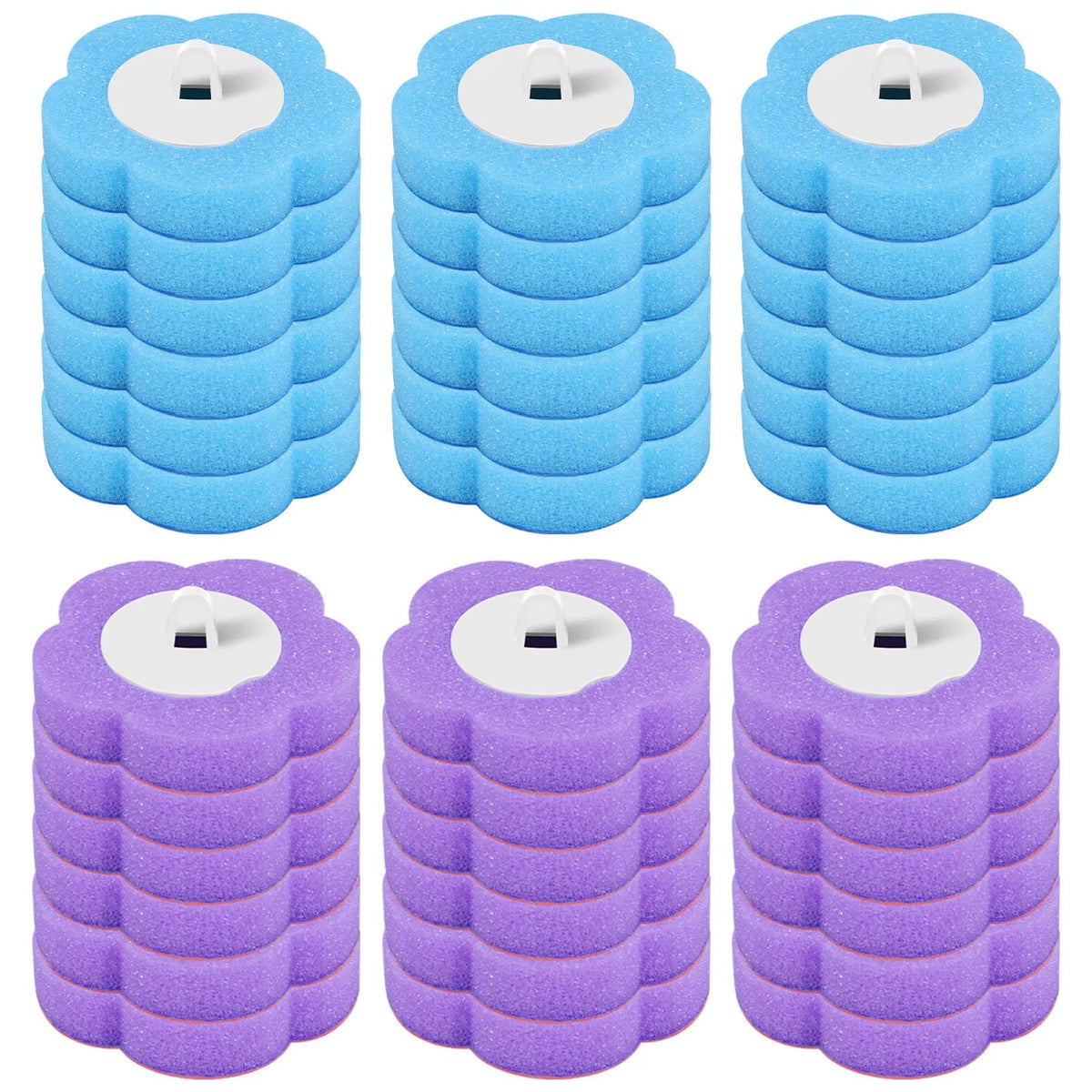 Disposable Toilet Brush Kit With Scented Refill Heads