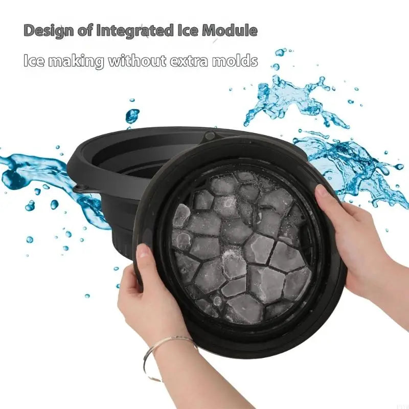 Silicone Foldable Ice Facial Bowl – Travel-Friendly Basin
