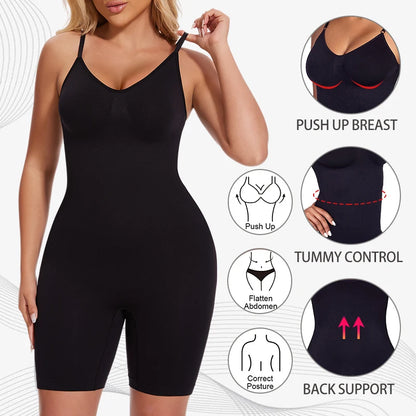 Women’s Full Body Shaper Bodysuit Tummy And Thigh Control
