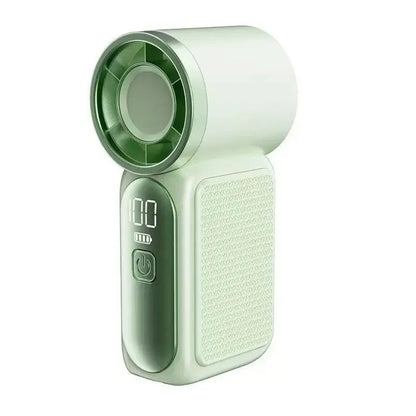 Green Color Portable Mini Handheld Fan With 5-Speed USB Rechargeable