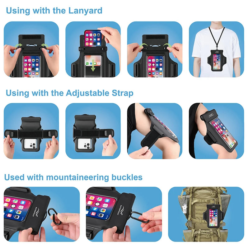Waterproof Armband Phone Pouch – IPX68 Floating Case
