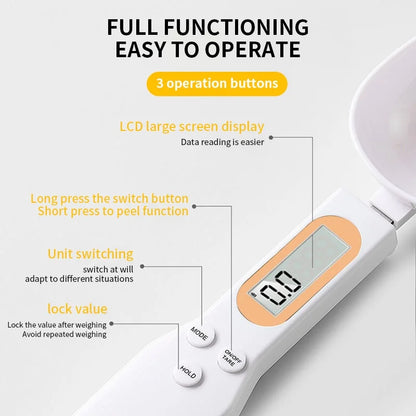 Digital Measuring Spoon Scale with LCD Display 0.1–500 g
