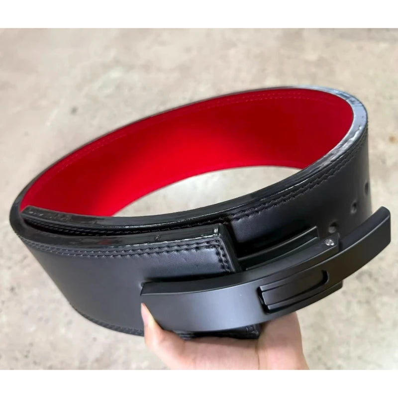 Cowhide Lever Weightlifting Belt – 10cm Lumbar Support