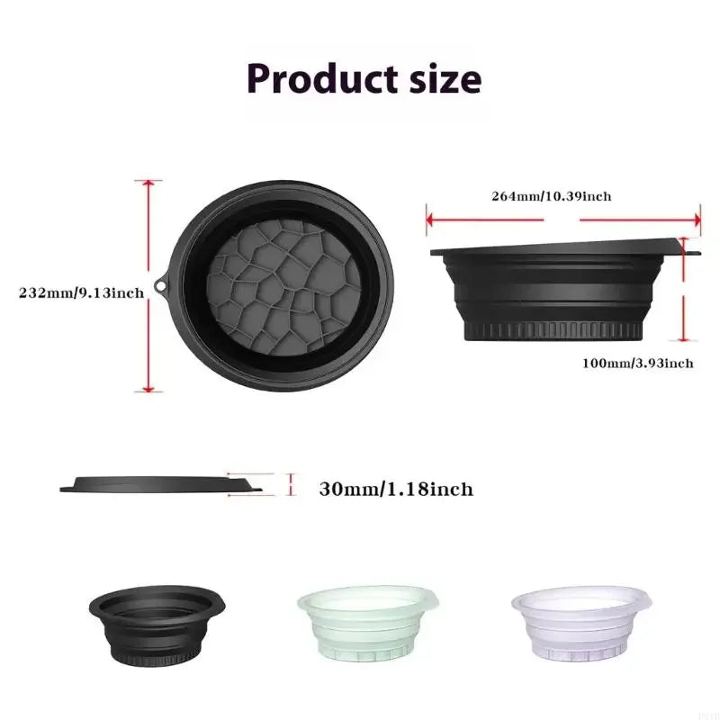 Silicone Foldable Ice Facial Bowl – Travel-Friendly Basin