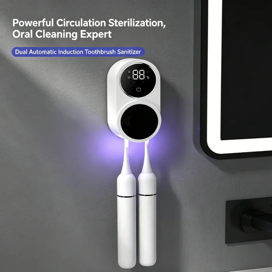 UV Toothbrush Sterilizer Case – Portable Rechargeable Box