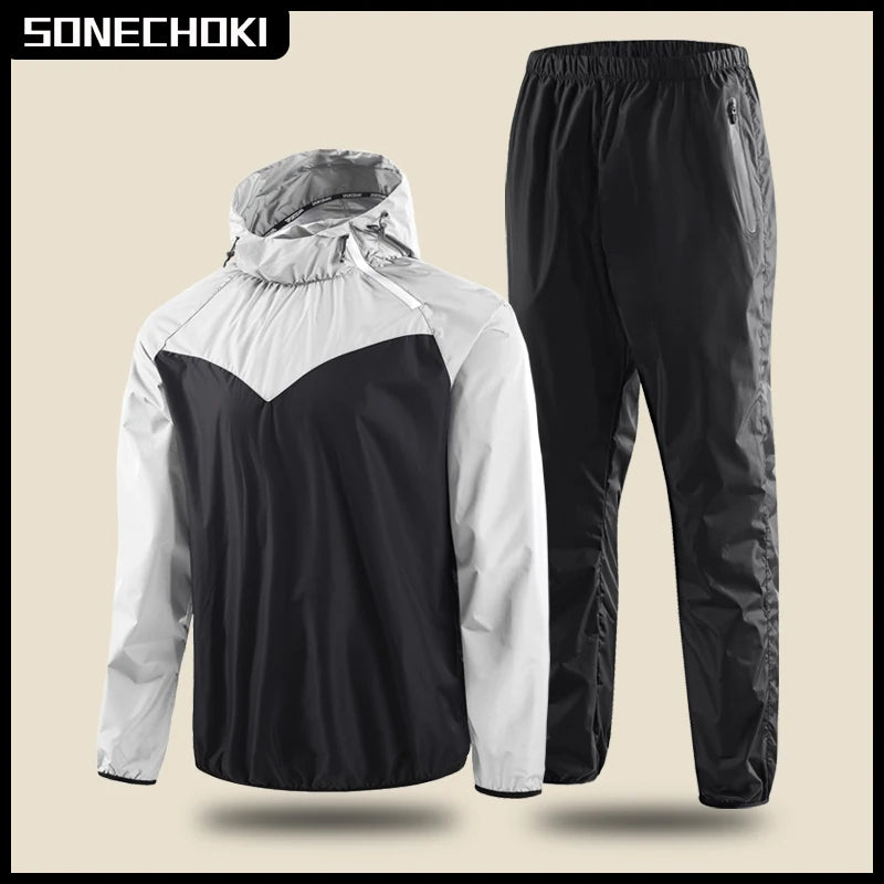 Unisex Sauna Suit Gym Training Full Body Sweat Set