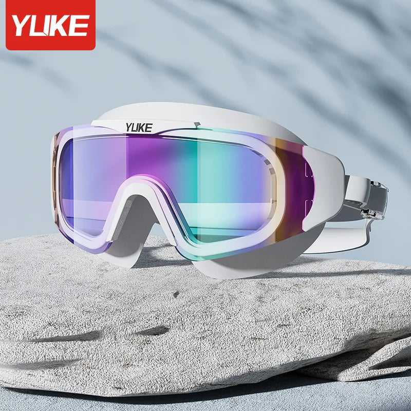 Adult Swimming Goggles Waterproof Anti-Fog Large Frame