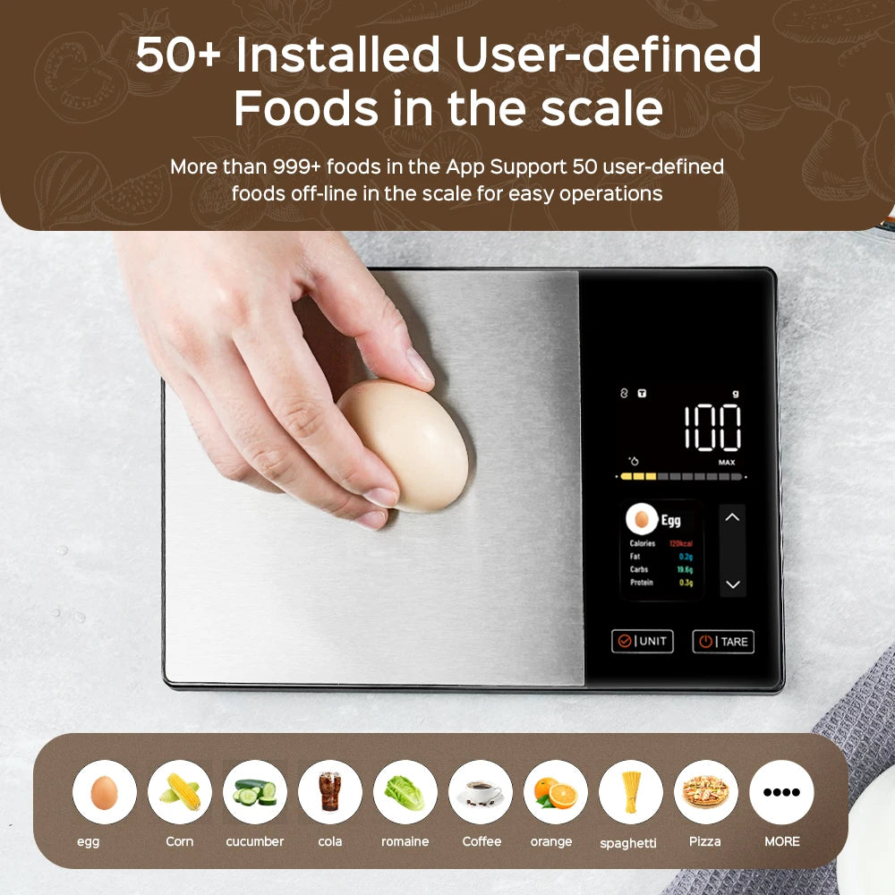 Smart Food Scale With App – Nutritional & Calorie Tracking