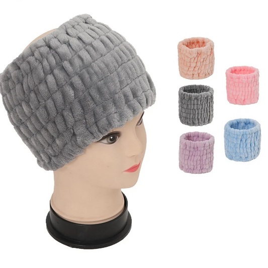 Ultra-Wide Plush Headband for Face Wash & Yoga