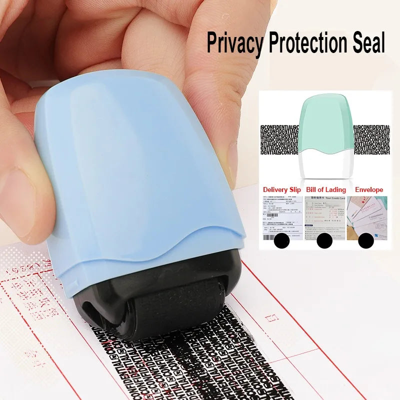 Privacy Roller Stamp with Password Protection Cover