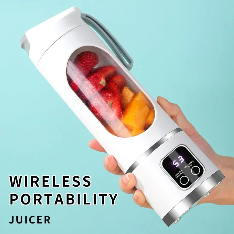 Portable Electric Smoothie Blender 450 ml With 10 Blades