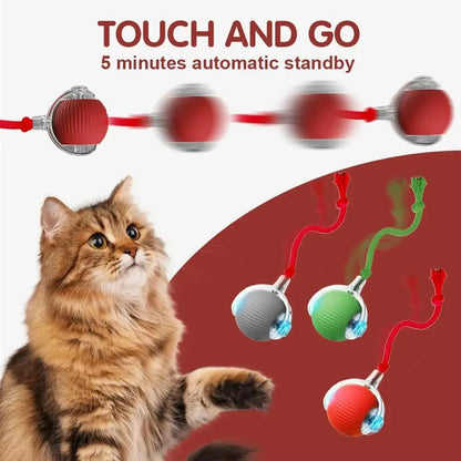 Automatic Interactive Cat Ball Toy – Rechargeable Smart Play