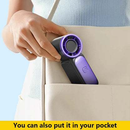 Portable Mini Handheld Fan With 5-Speed USB Rechargeable