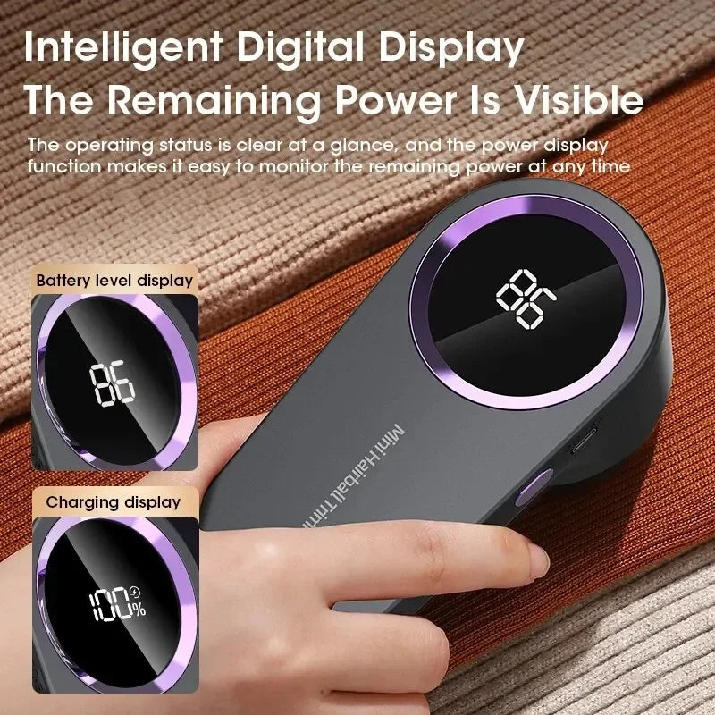 LED Fabric Lint Remover Shaver – USB Rechargeable