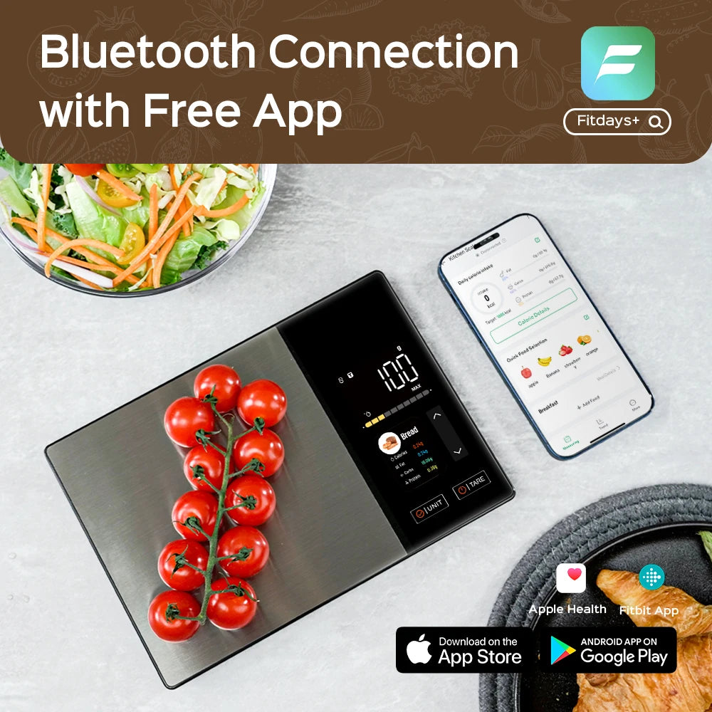 Smart Food Scale With App – Nutritional & Calorie Tracking