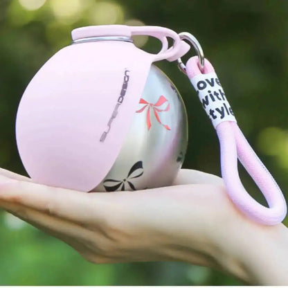 Stainless Steel Dog Water Bottle – Portable 2-in-1 Travel Cup