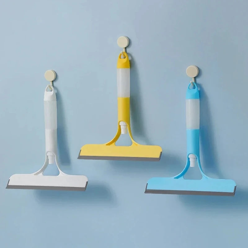 3-in-1 Window Squeegee With Spray Bottle & Scrubber