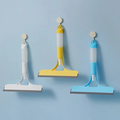 3-in-1 Window Squeegee With Spray Bottle & Scrubber