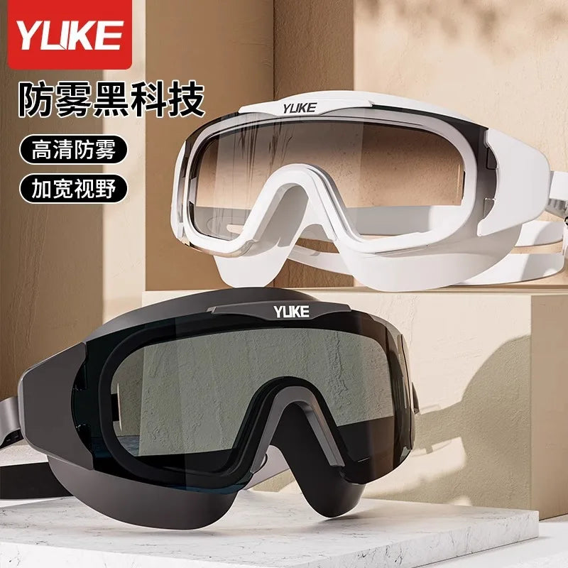 Adult Swimming Goggles Waterproof Anti-Fog Large Frame