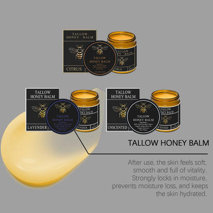 Grass-Fed Beef Tallow Honey Balm