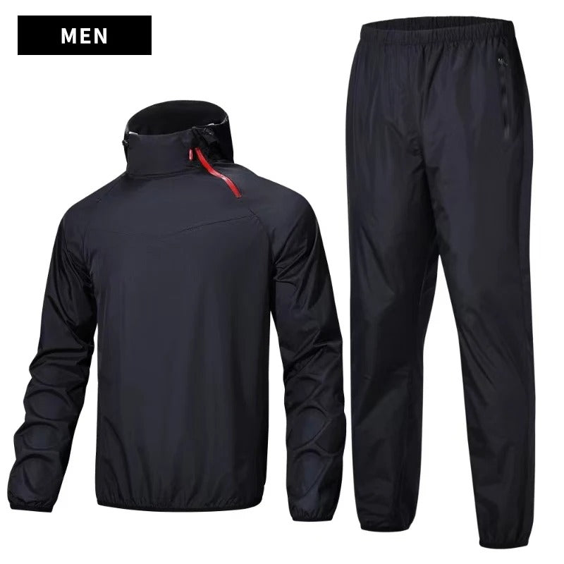 Unisex Sauna Suit Gym Training Full Body Sweat Set