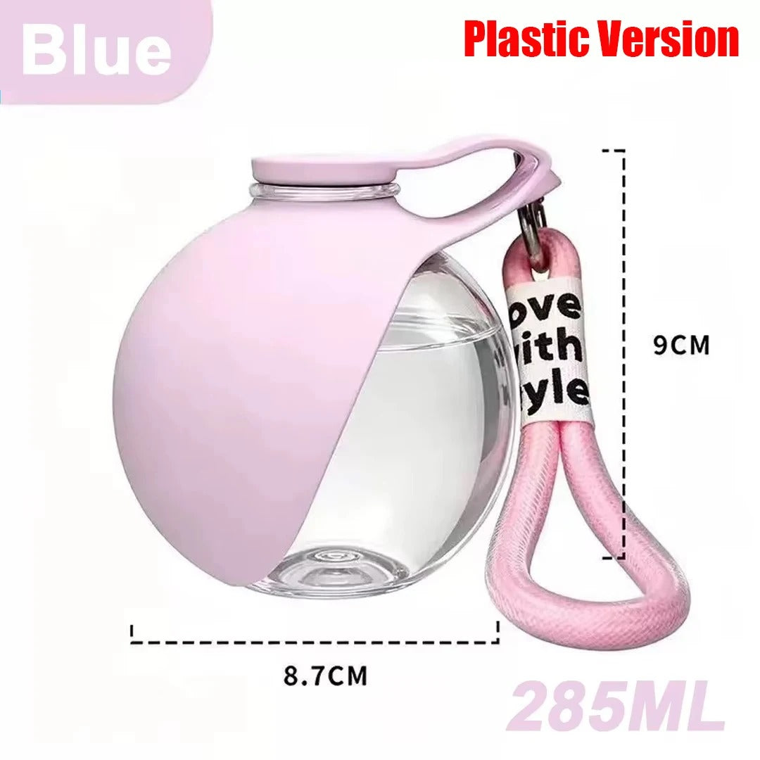 Stainless Steel Dog Water Bottle – Portable 2-in-1 Travel Cup