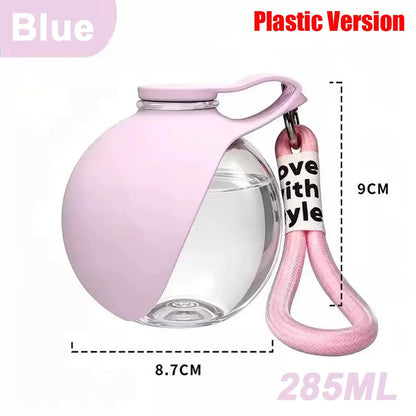 Stainless Steel Dog Water Bottle – Portable 2-in-1 Travel Cup