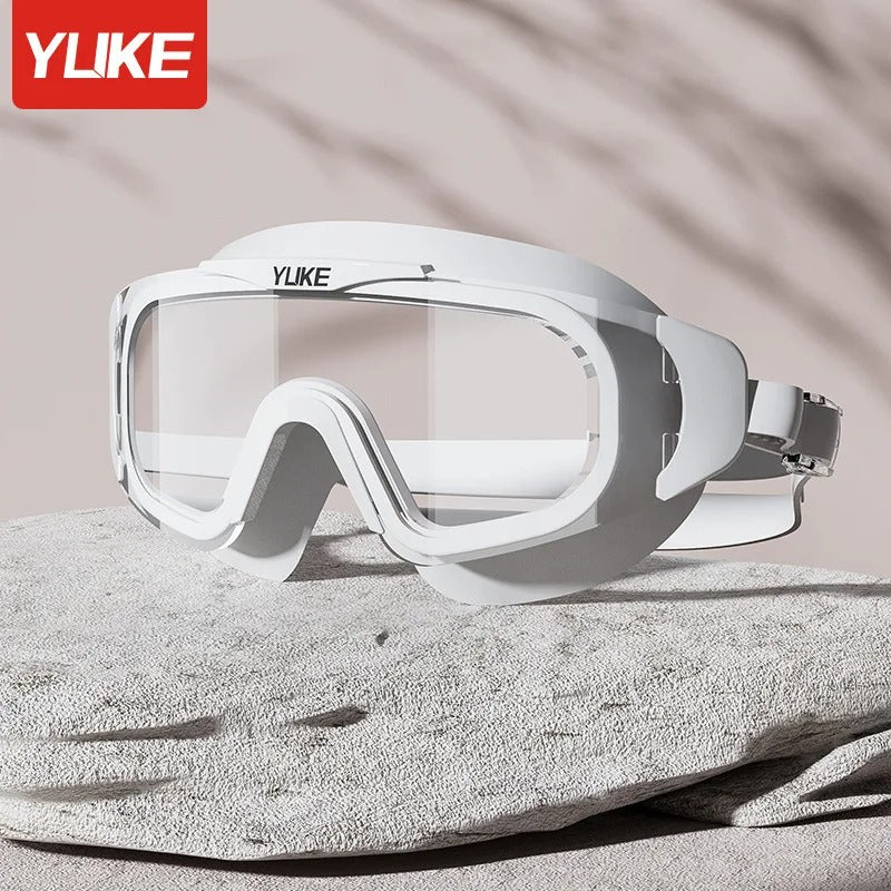 Adult Swimming Goggles Waterproof Anti-Fog Large Frame