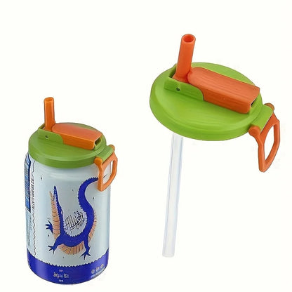 Reusable Soda Can Lid With Straw – Spill-Reducing Cover
