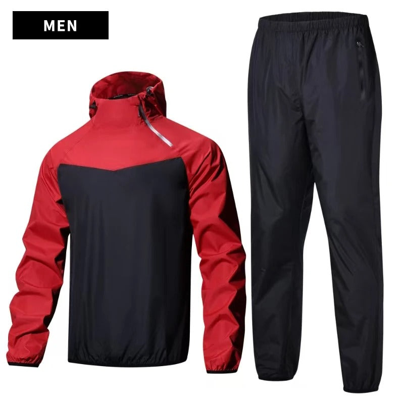 Unisex Sauna Suit Gym Training Full Body Sweat Set