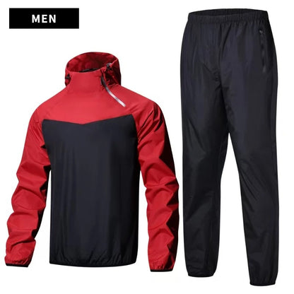 Unisex Sauna Suit Gym Training Full Body Sweat Set