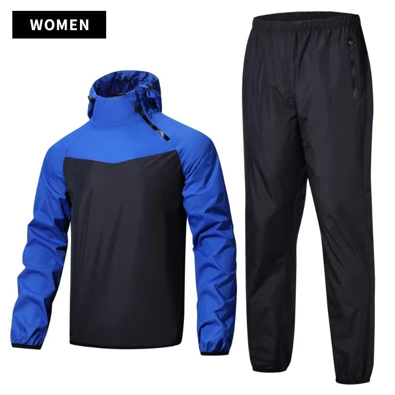 Unisex Sauna Suit Gym Training Full Body Sweat Set