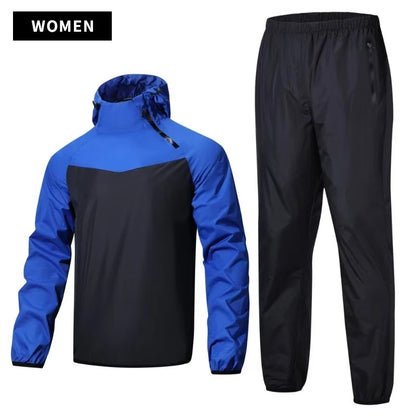 Unisex Sauna Suit Gym Training Full Body Sweat Set