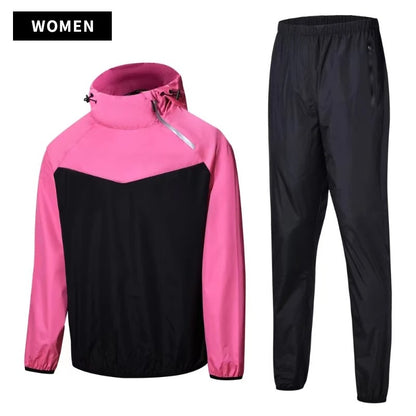 Unisex Sauna Suit Gym Training Full Body Sweat Set