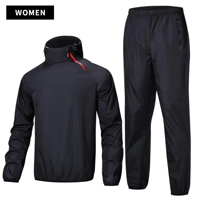 Unisex Sauna Suit Gym Training Full Body Sweat Set